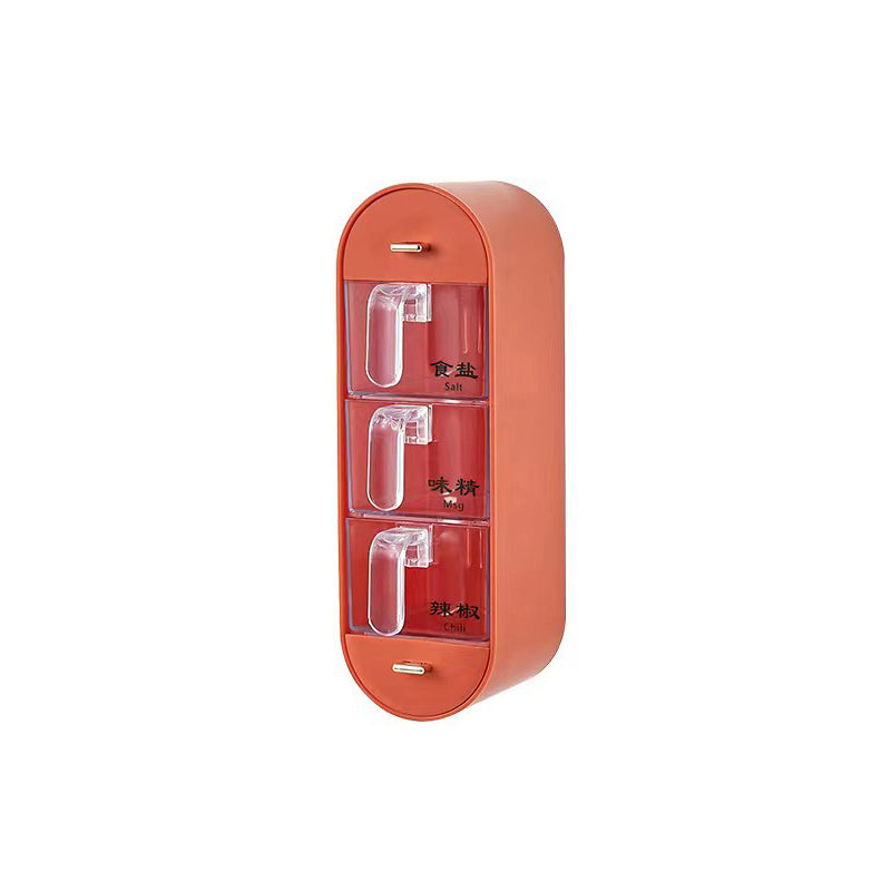 Wall Mounted Spice Box Kitchen Shelf Spice Bottle Jar