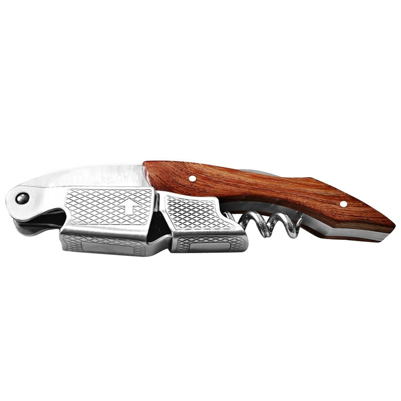 Wood Handle Professional Wine Opener Multifunction Portable Screw Corkscrew Wine Bottle Opener Cook Tools